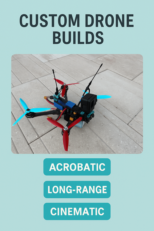 Custom Drone Builds – Acrobatic | Long-Range | Cinematic