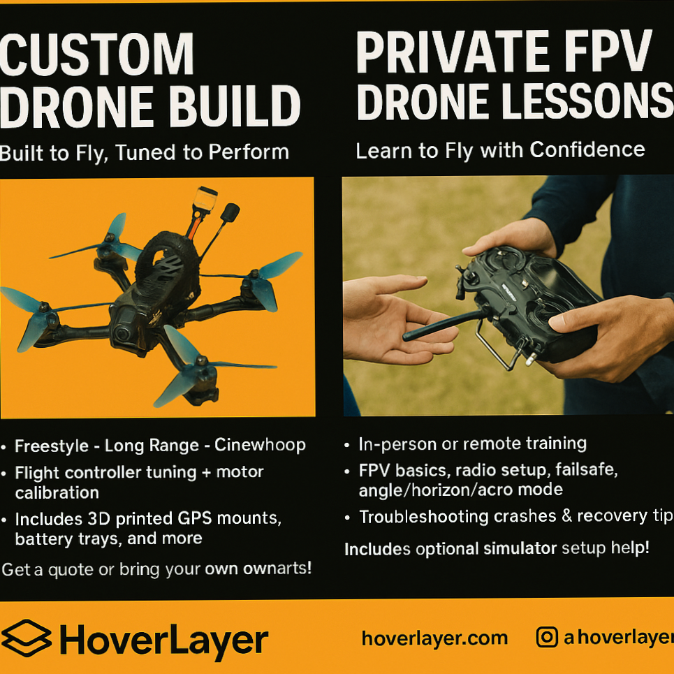 One to one build and flying lessons.
